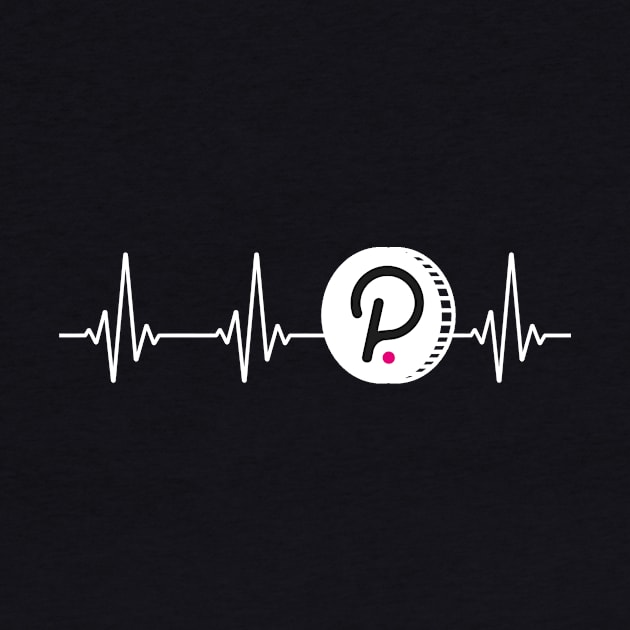 Polkadot Love Heartbeat Cryptocurrency DOT Coin by PH-Design